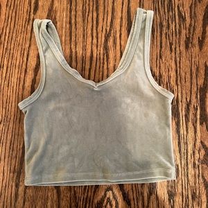Velvet Green Tank Top